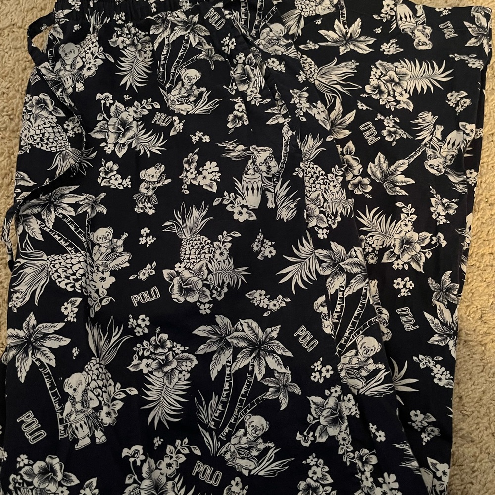 Polo by Ralph Lauren Size Large Men’s Tropical Navy Loungewear Pajama Pants